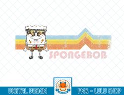 SpongeBob SquarePants Retro Sunglasses Stripes T-Shirt.png