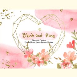 Watercolor Blush and Rose Collection