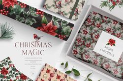 Christmas Magic Digital Paper Pack