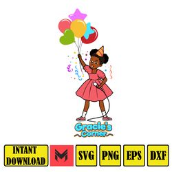 Mega Gracie's Corner SVG Bundles, Gracie's Corner Birthday Png, Birthday Girl, 1st Birthday Png, Birthday Gift Gracie's