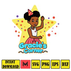 Mega Gracie's Corner SVG Bundles, Gracie's Corner Birthday Png, Birthday Girl, 1st Birthday Png, Birthday Gift Gracie's