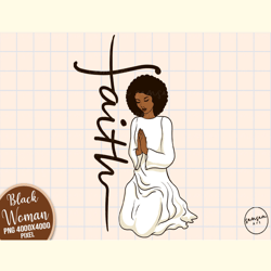 Black Woman Prayers Faith Sublimation