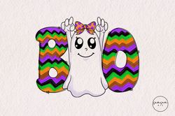 BOO Ghost Girl Halloween Sublimation