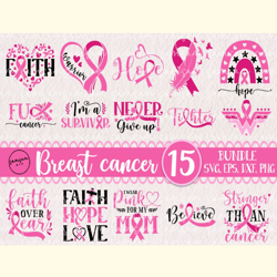 Breast Cancer Awareness SVG Bundle