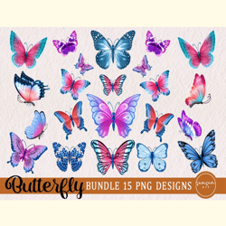 Colorful Butterfly Bundle Sublimation
