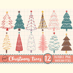 Doodle Christmas Tree Bundle