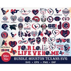 55 Houston Texans Bundle Svg, Texans Bundle Svg, Sport Svg, Sport