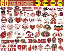 60 49ers Svg,Nfl svg bundle, San Francisco 49ers Svg Bundle, 49ers Logo