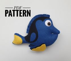 DIY   Dory ornaments pattern Finding Nemo   patterns felt PDF