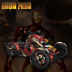 can am ryker decal sticker kit "iron man"