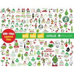 Grinch Svg bundle, christmas svg, The Grinch Svg , Grinch Hand Svg, grinch png for christmas, layered files, Instant dow