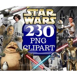 Star Wars PNG, Star Wars Clipart, Yoda R2d2 Darth Vader png clipart Bundle
