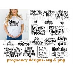 Pregnancy svg, maternity svg, pregnant svg, pregnancy announcement svg, mama svg, mommy to be svg, baby shower svg, baby