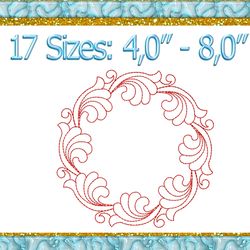Quilting Swirls Quilt block embroidery designs Trapunto Embroidery file