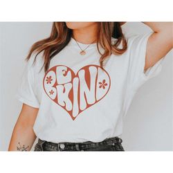 Be kind SVG PNG hand lettered  | boho svg | hippie svg | inspirational svg | kindness svg | svg for tshirt | retro shirt