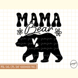 Mama Bear PNG Sublimation