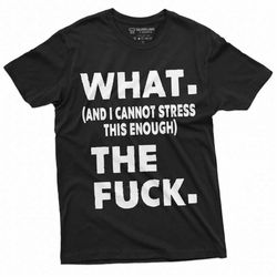 Funny What The F T-shirt Offensive rude Tee Adult Shirts Birthday Gift Humorous saying Tee