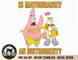 Mademark x SpongeBob SquarePants - Patrick & Sandy - Is Mayonnaise an Instrument T-Shirt.png
