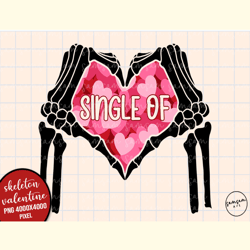Single of Valentine PNG Sublimation