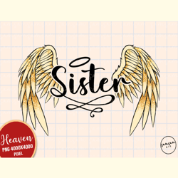 Sister in Heaven PNG Sublimation
