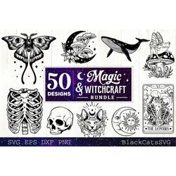 Magic and Witchcraft SVG bundle 50 designs