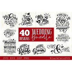 Wedding SVG Bundle, wedding quotes svg, Welcome yo our Wedding, Bride And Groom Svg, Wedding Svg Files For Cricut