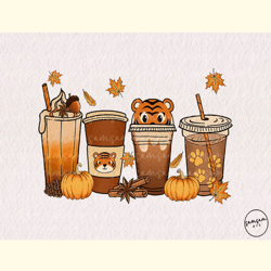 Tiger Fall Coffee Drink Sublimation
