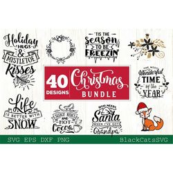 Christmas Bundle SVG bundle 40 designs vol 3