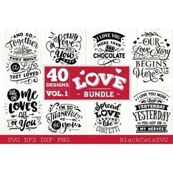 Love Bundle vol 1 Love SVG 40 designs