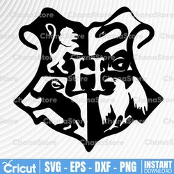 Hogwarts Crest, Harry Potter SVG, PNG,DXF,eps, cricut, silhouette, t-svg , all file for printing