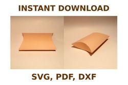 pillow box template, box template svg, svg files, svg, cricut
