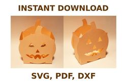 pumpkin box template, box template svg, svg files, svg, cricut
