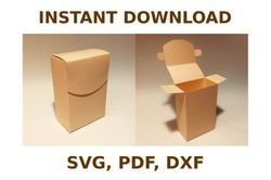 overlap box template, box template svg, svg files, svg, cricut