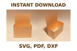 Paper Holder Template, Box Template SVG, SVG Files, SVG, Cricut