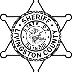 Livingston County Illinois Sheriff's Department Badge Vector, SVG Engraving,Digital file
