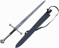 Handmade Damascus Steel Anduril Sword Replica, Anduril Sword replica, Lord of the Rings Aragorn, Fantasy Collectibles