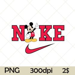 Red Mouse Polka Dot NKE Retro Mickey Logo Nike PNG, Cute Just Do It Later Nike PNG, Disney Nike PNG, DisneyTrip 2023 PNG