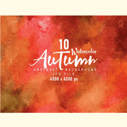 Abstract Autumn Watercolor Background