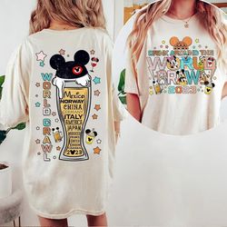 Drinking Around The World Tour Unisex Shirt, Disneyworld Drinking Shirt, Epcot Disney 2023 Shirt, Mickey Minnie Shirt, D