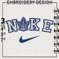 Toronto Maple Leafs Embroidery Designs, NHL Logo  Embroidery, NHL Leafs, Machine Embroidery Pattern, Digital Download