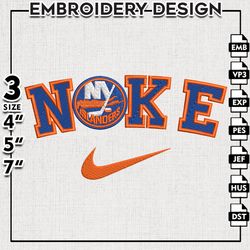 New York Islanders Embroidery Designs, NHL Logo  Embroidery, NHL Islanders, Machine Embroidery Pattern, Digital Download