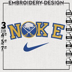 Buffalo Sabres Embroidery Designs, NHL Logo Embroidery, NHL Sabres, Machine Embroidery Pattern, Digital Download