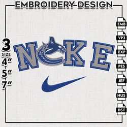 Vancouver Canucks Embroidery Designs, NHL Logo Embroidery, NHL Canucks, Machine Embroidery Pattern, Digital Download