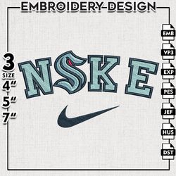 Seattle Kraken Embroidery Designs, NHL Logo Embroidery, NHL Kraken, Machine Embroidery Pattern, Digital Download