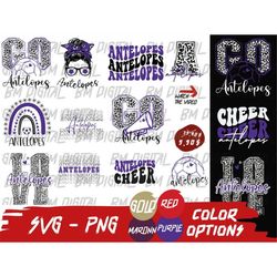 Antelopes Soccer Svg, Antelopes Bundle, School Team, College Team, Mascot Svg, Cameo, Layered, Class Of 2024