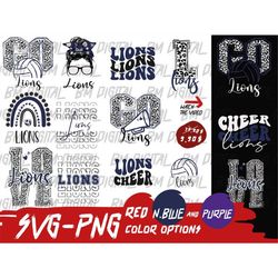 Lions Volleyball Svg, Lions Bundle, Lions School Team, Lions College Team, Mascot Svg, Lions Volleyball Png, Layered, Ca