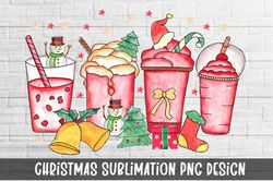 Christmas Coffee Sublimation Design