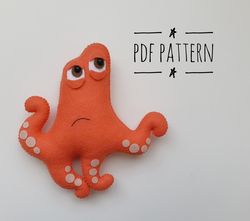 DIY   Finding Nemo ornaments pattern Finding octopus    patterns felt PDF