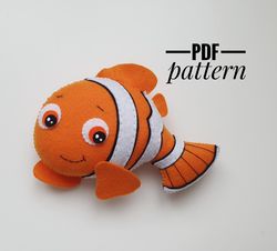 diy   finding nemo ornaments pattern fish patterns felt pdf