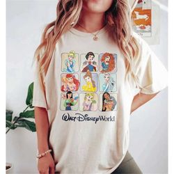 Disney Princess Disneyworld Comfort Colors Shirt, Retro Disney Princess Shirt, Disney Family Trip Shirt, Disneyland Shir